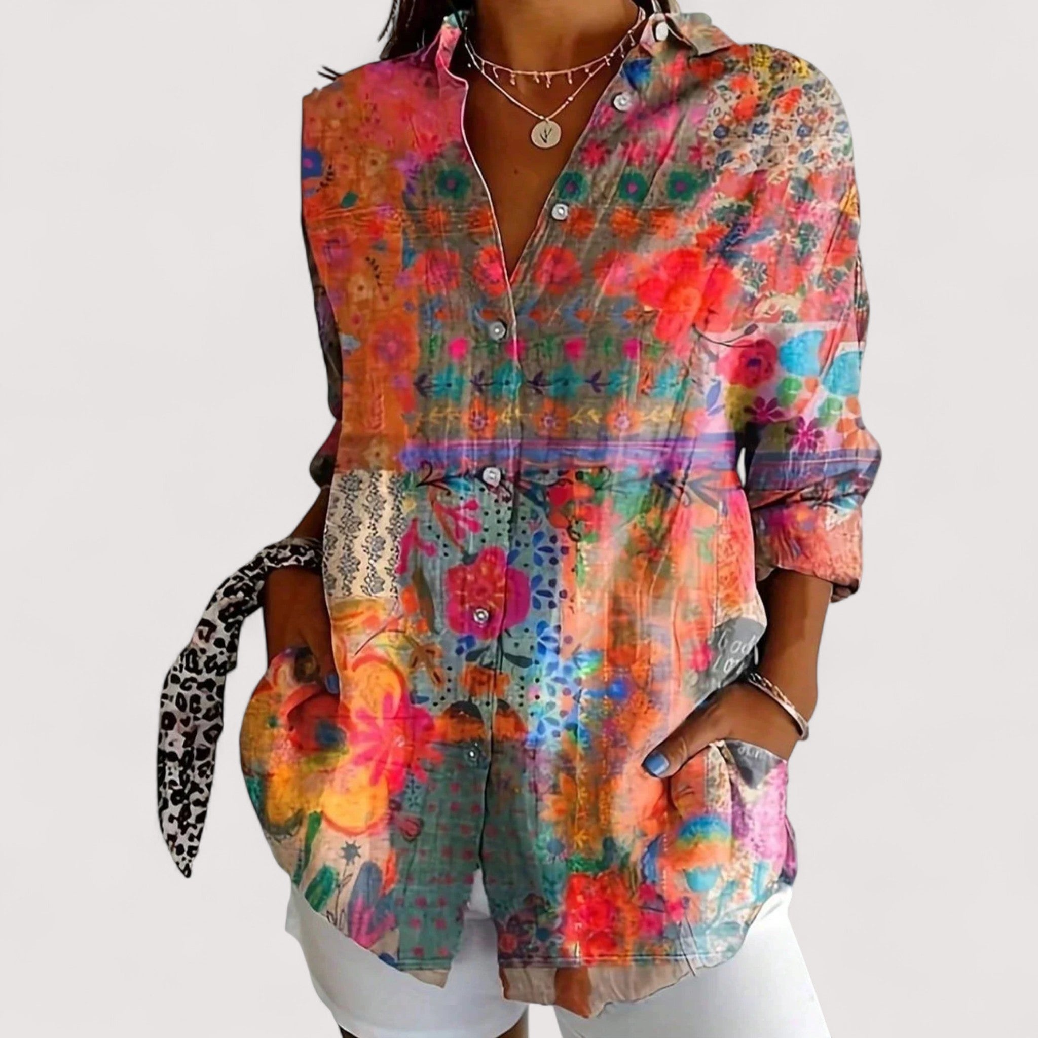 Annika™ | Blouse colorée avec imprimé