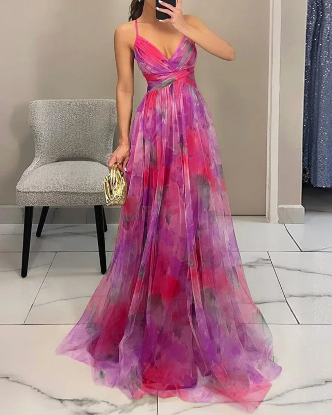 Giselle™ | Robe maxi en fleurs enchanteur