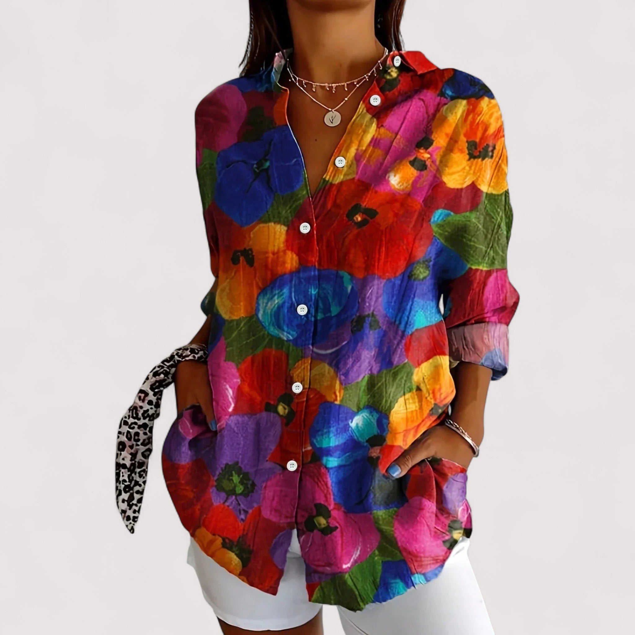 Annika™ | Blouse colorée avec imprimé