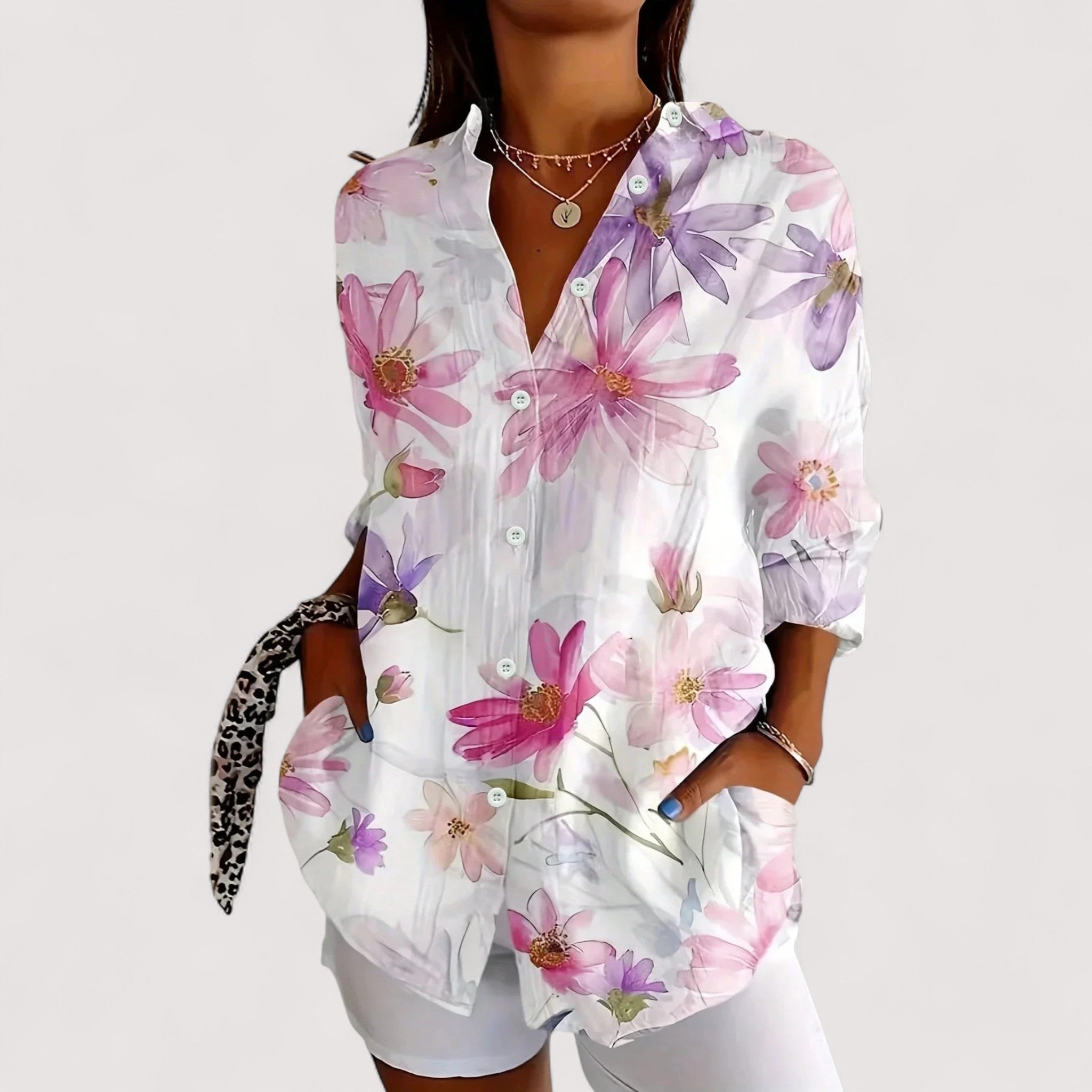 Annika™ | Blouse colorée avec imprimé
