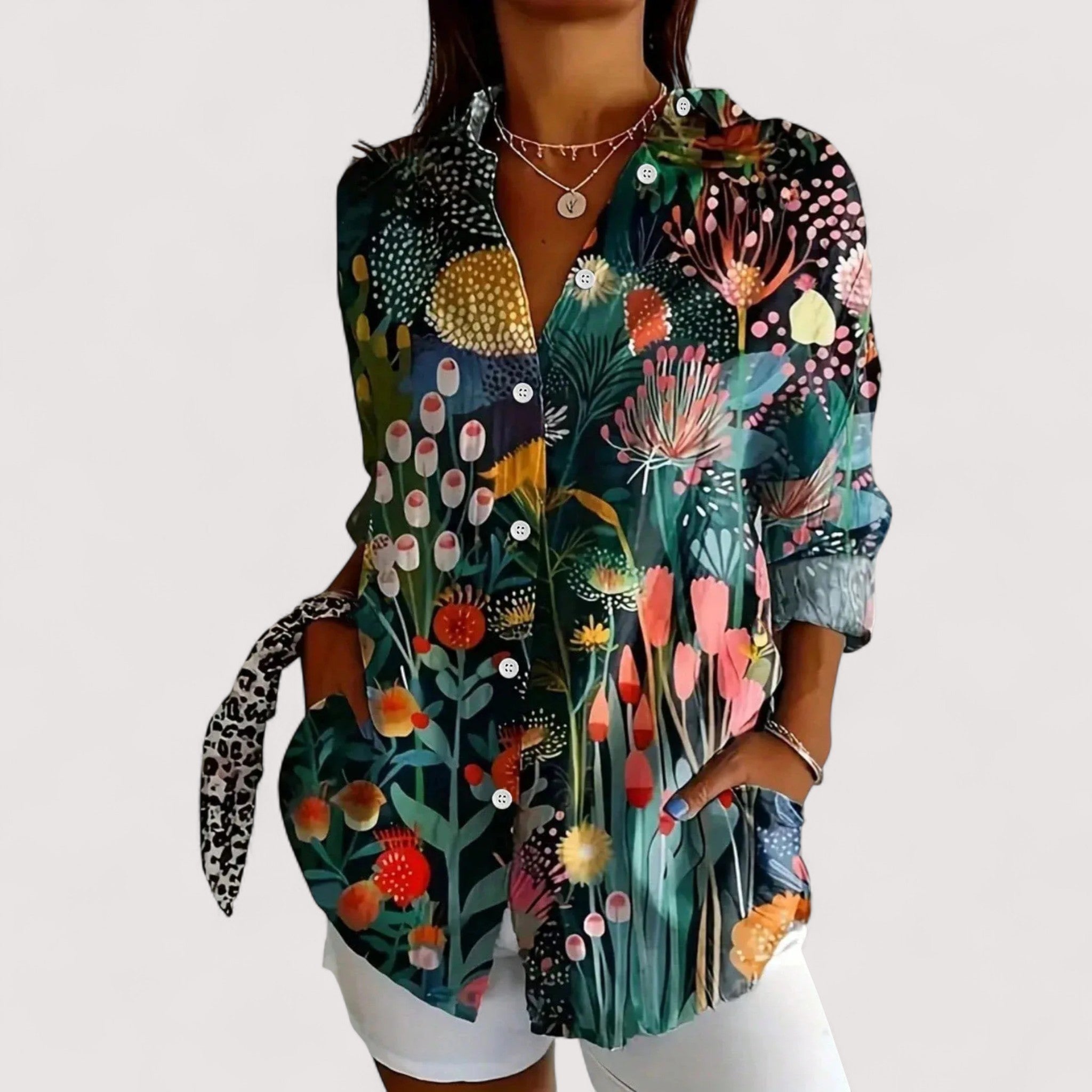 Annika™ | Blouse colorée avec imprimé