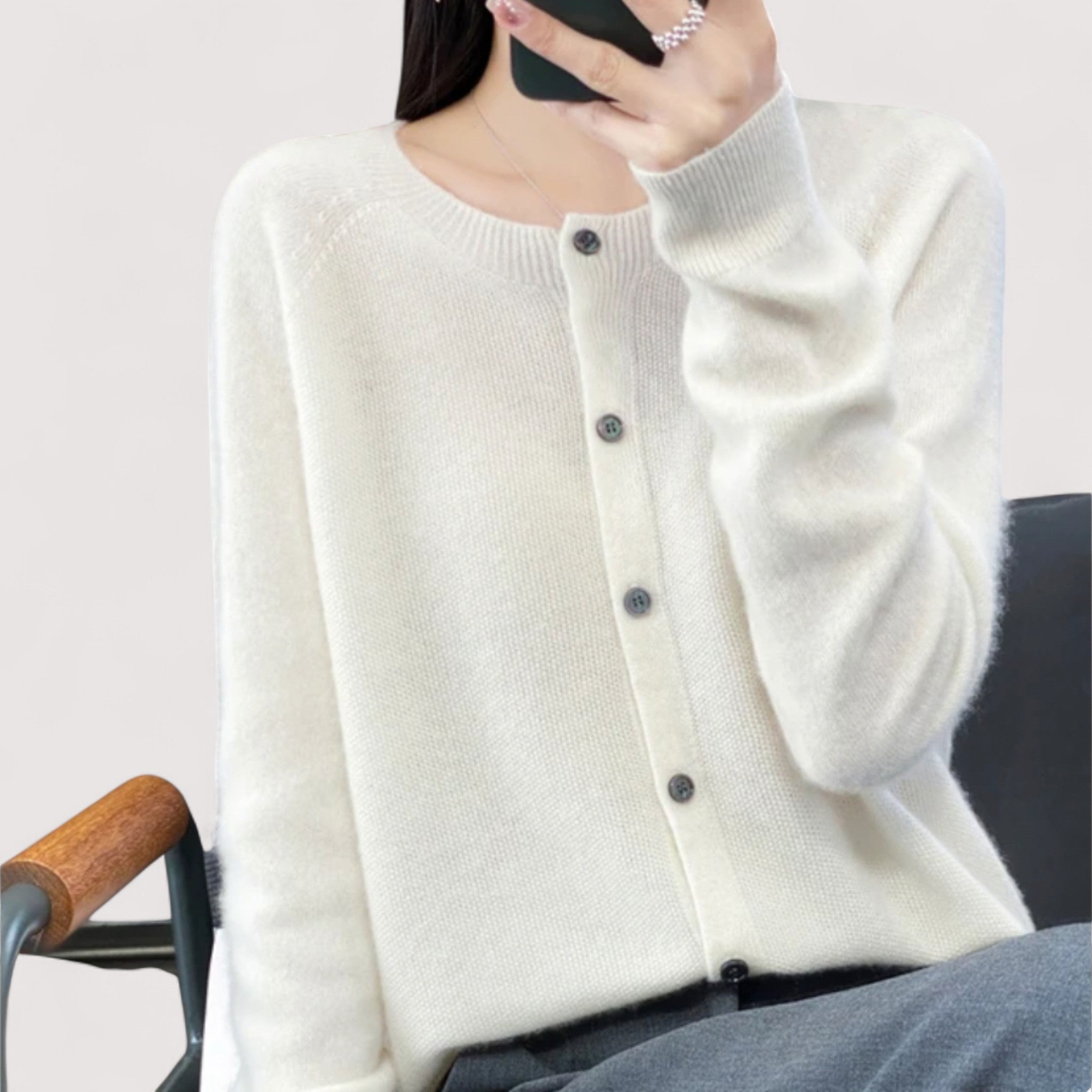 Darija™ – Cardigan doux avec boutons