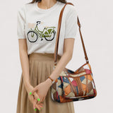Zara™ | Sac à main en cuir avec mosaïque