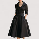 Lorenza™ | Robe Midi en Satin