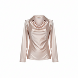 Charlotte™ | Blouse en satin avec décolleté en V