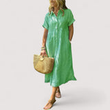 Rea™ | robe chemise rayée