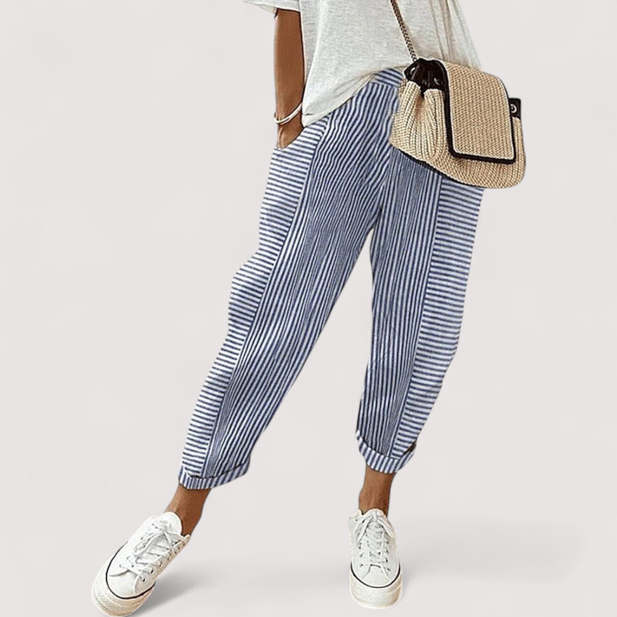 Loni™ | Pantalons Rayés