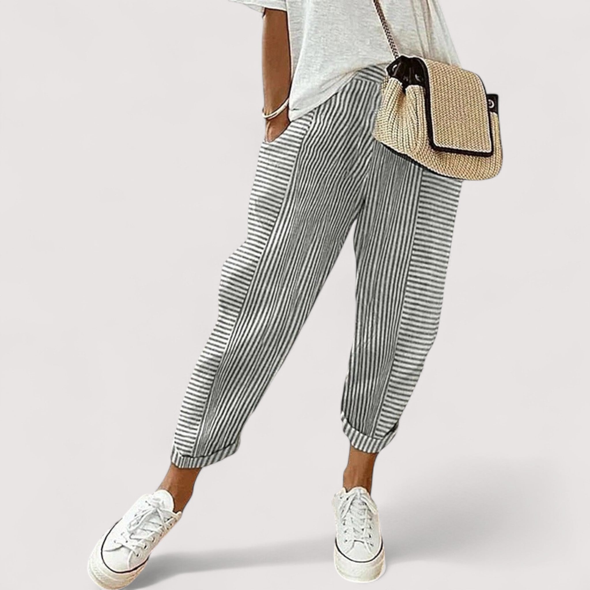 Loni™ | Pantalons Rayés