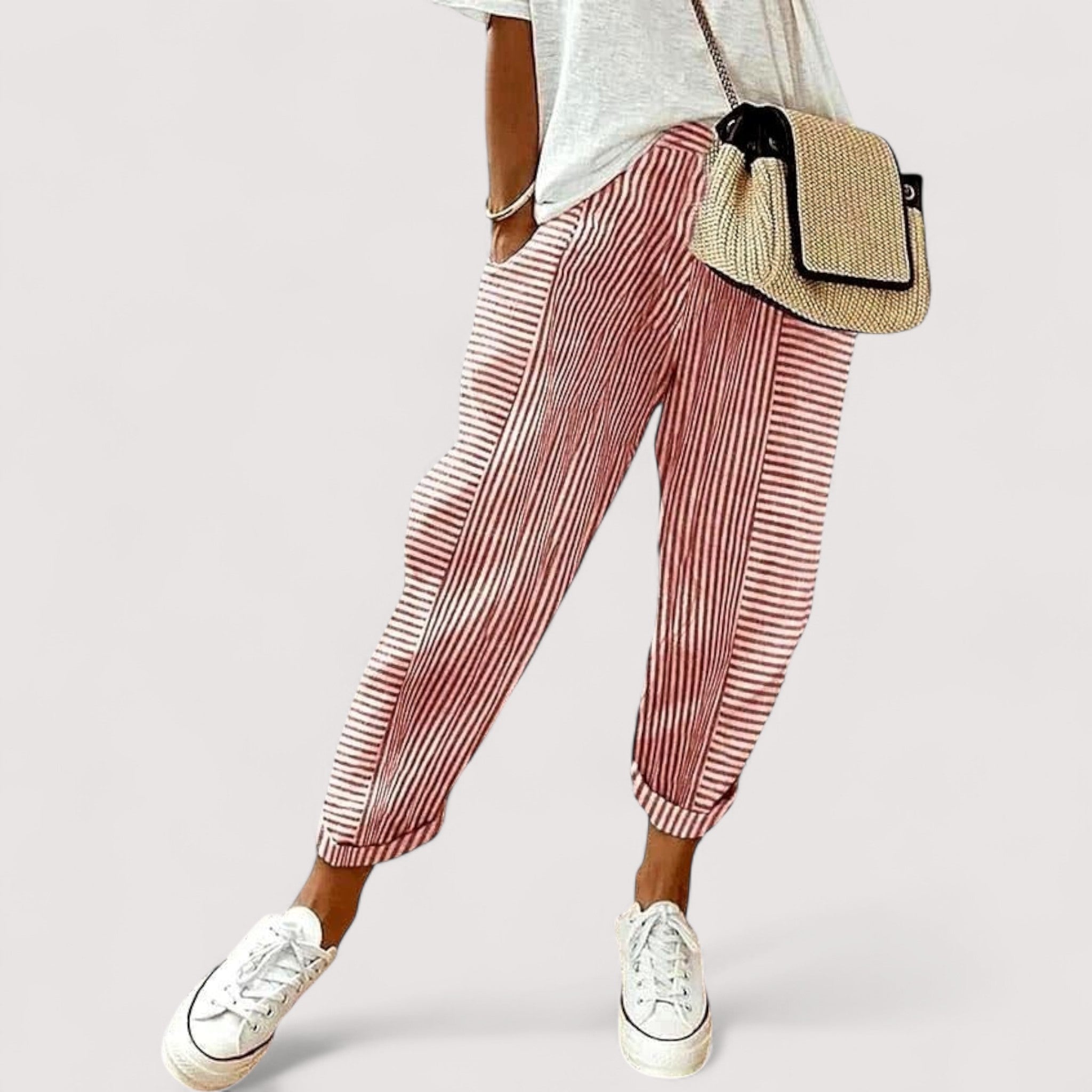 Loni™ | Pantalons Rayés