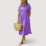 Rea™ | robe chemise rayée