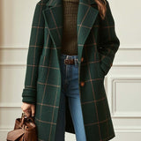 Florencia™ | Manteau en Tweed à Carreaux Rétro