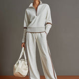 Marietta – Blouse et pantalon à jambes larges