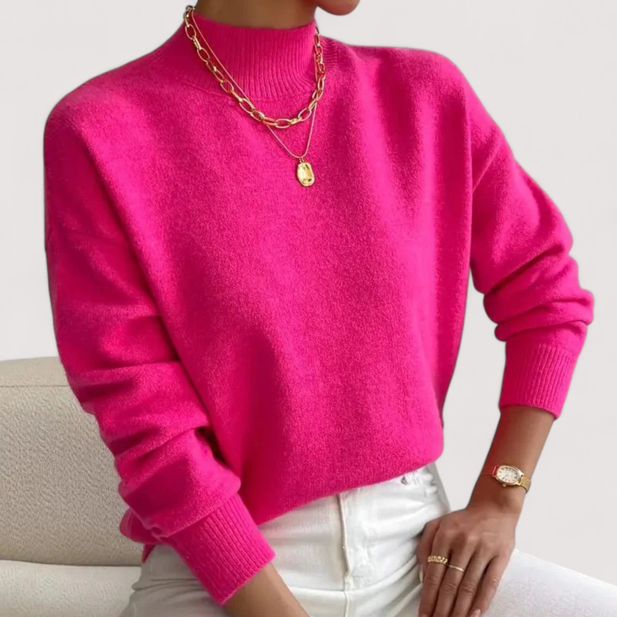 Nadia™ | Pull élégant et confortable avec col montant