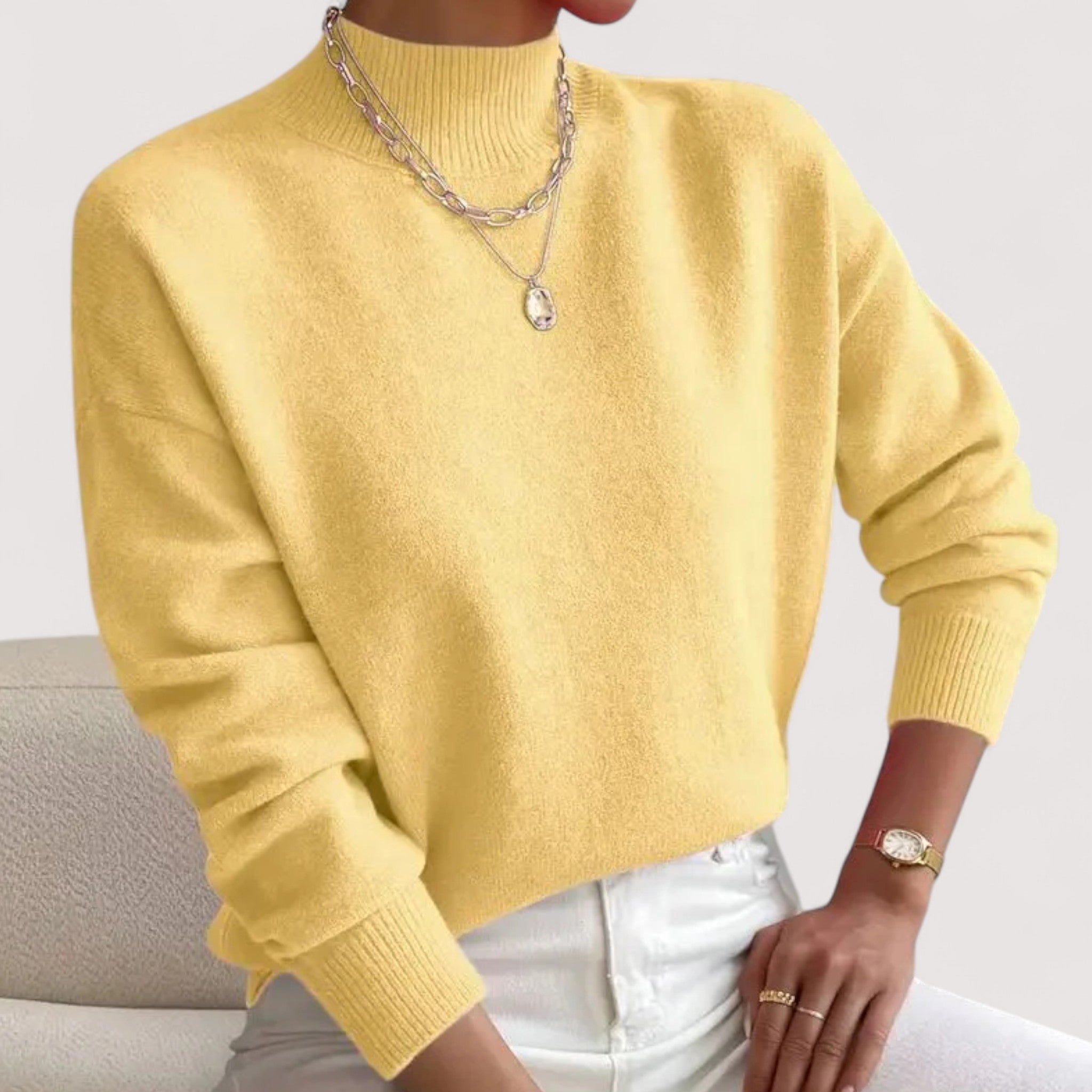 Nadia™ | Pull élégant et confortable avec col montant