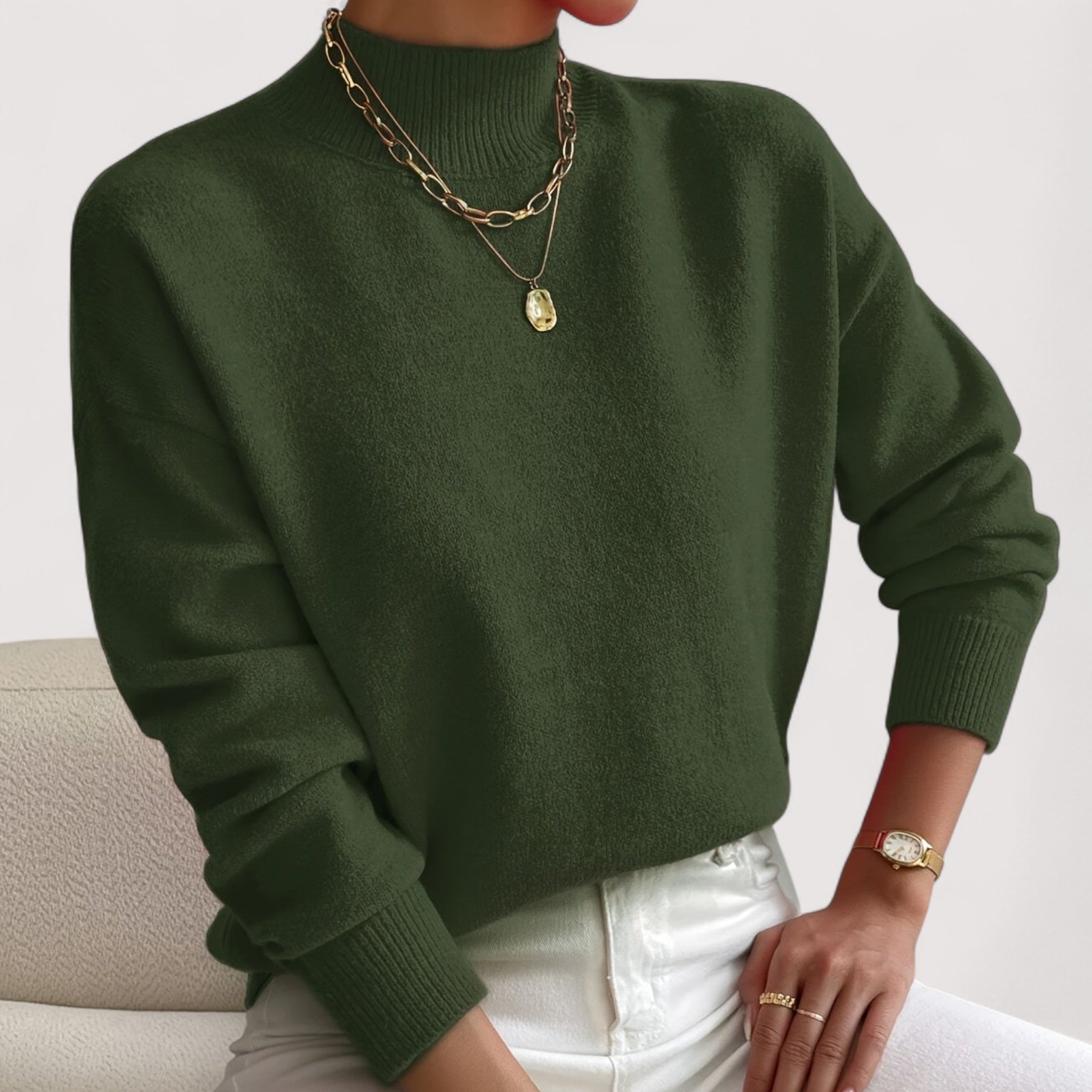 Nadia™ | Pull élégant et confortable avec col montant