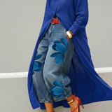 Daniella – Robe en lin & Ensemble en denim floral